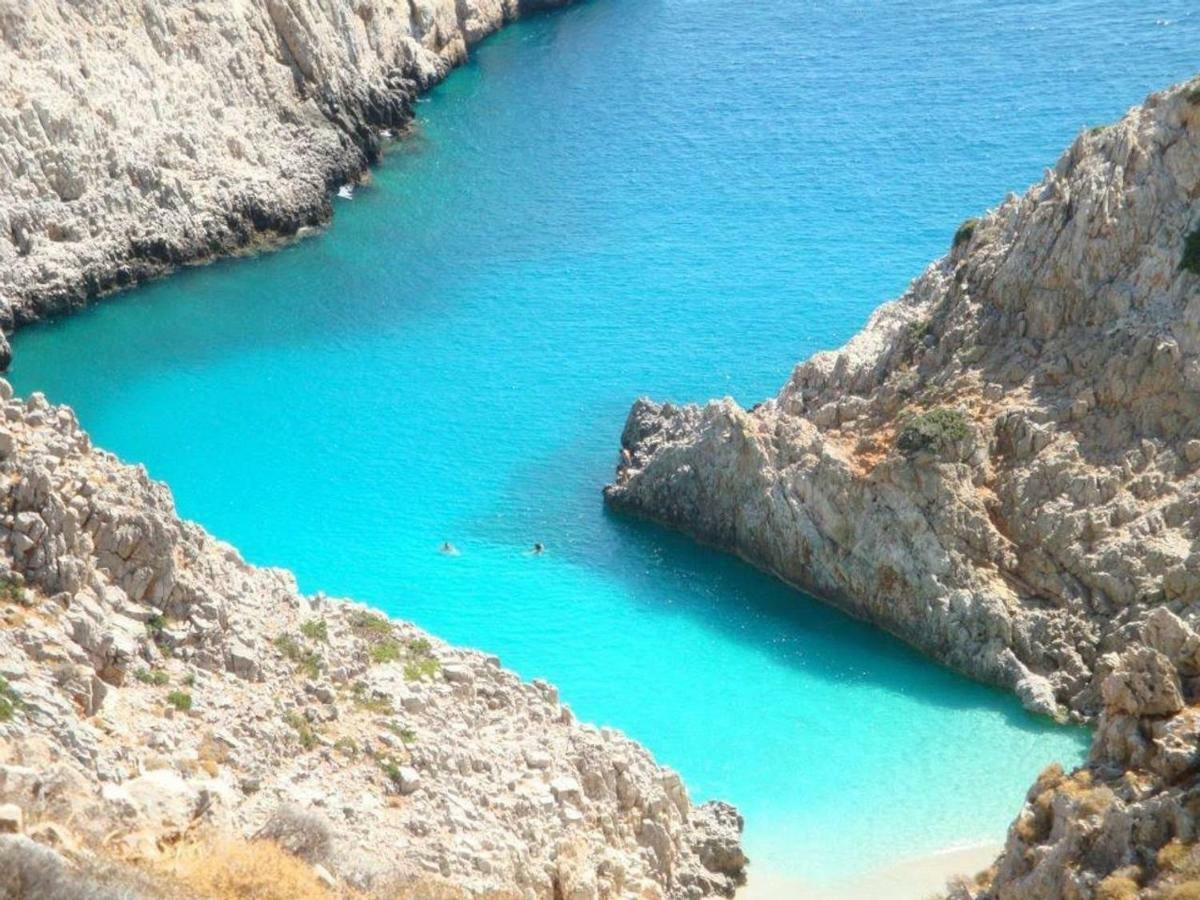 House With Sea View Close To Platanias Vrisai ภายนอก รูปภาพ